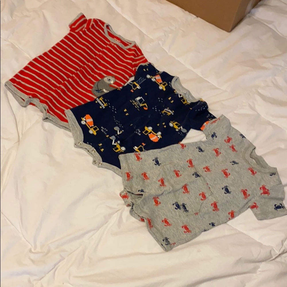 Carter’s Short Rompers LOT of 3